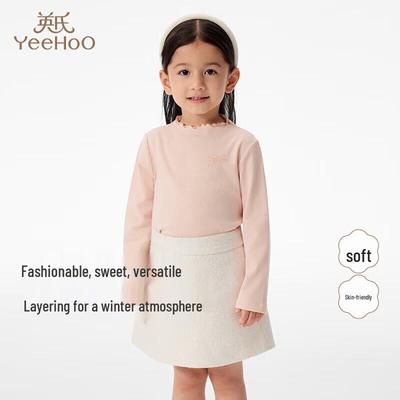 Kids' Ruffled Collar Long-Sleeve T-Shirt