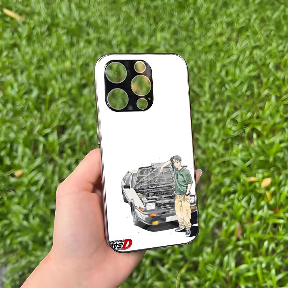 Fashion AE86 Phone Case For IPhone 16 15 14 13 12 11 Pro Max Plus Mini MagSafe Glass Cover