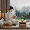 Waterproof Thick Leather Cushion Soft Round Pad 40cm Non-Slip for Comfortable Seating