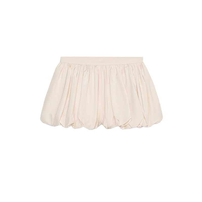 Summer New Product Women's Clothes Casual Style Pleated Decorative Mid-Waist Balloon Version Bud Skirt Pants 2631209