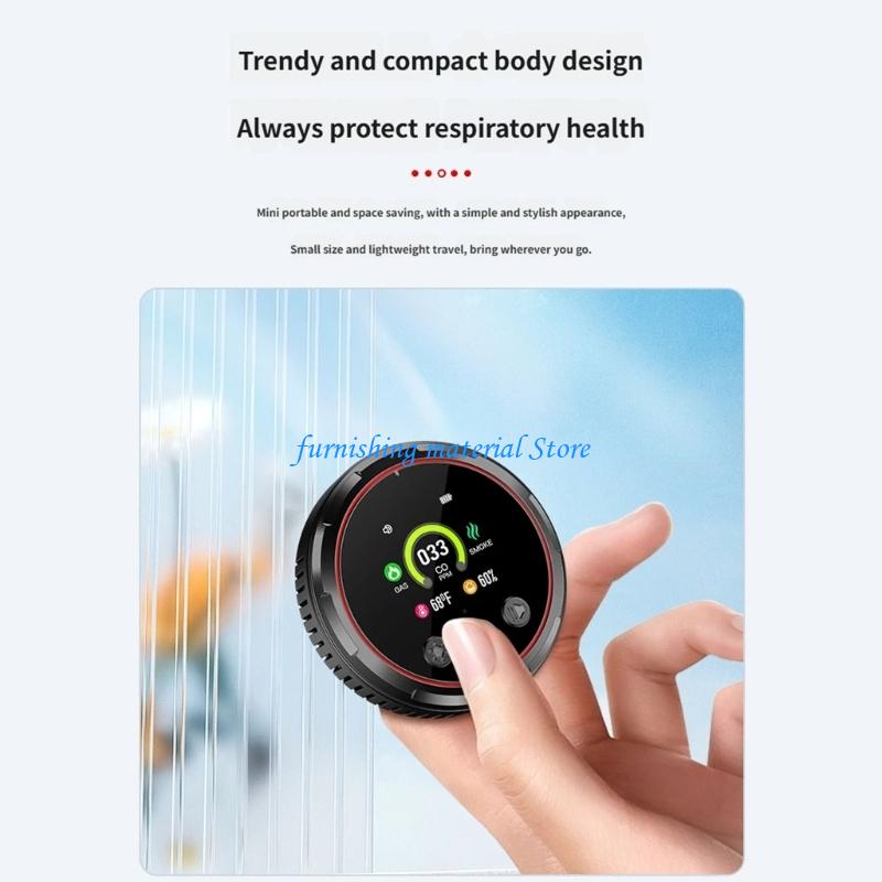 Y5GD 5 In 1 Gas Leak Alarm With Humidity Temperature Monitoring Indoor Environment