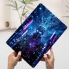 Cyberpunk Hacker In Futuristic Cityscape Metal Poster Customized Wall Art Retro Vintage Tinplate Signs for Apartment Decoration