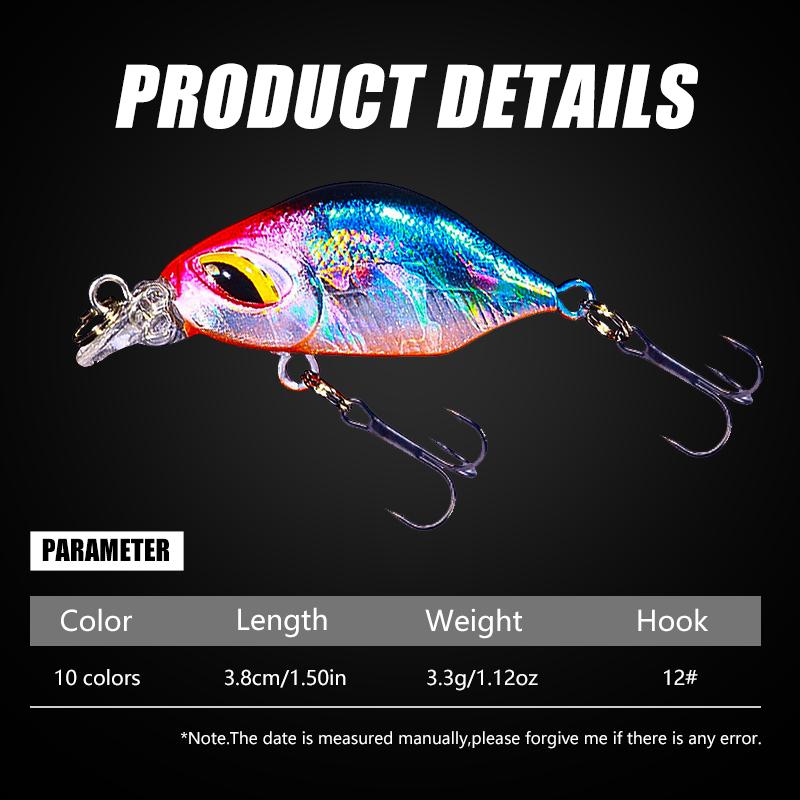 40mm 3.3g Mini Floating Crankbaits Fishing Lure Wobbler Pesca Artificial Hard Bait for Pike Trolling Rattling Swimbait Equipment