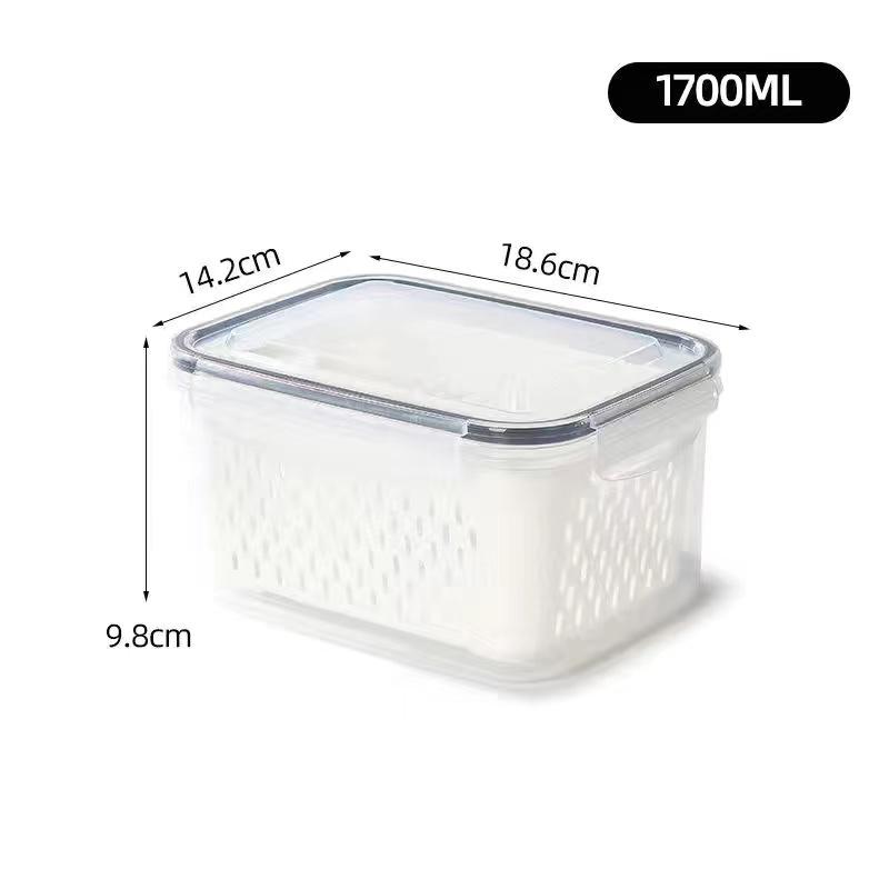 Boîte de rangement pour réfrigérateur, organisateur de réfrigérateur, boîtes de légumes et de fruits frais, panier de vidange, conteneurs de rangement, garde-manger, organisateur de cuisine
