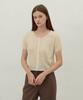 Le Studio Ribbed Crop Summer Cardigan_Cream