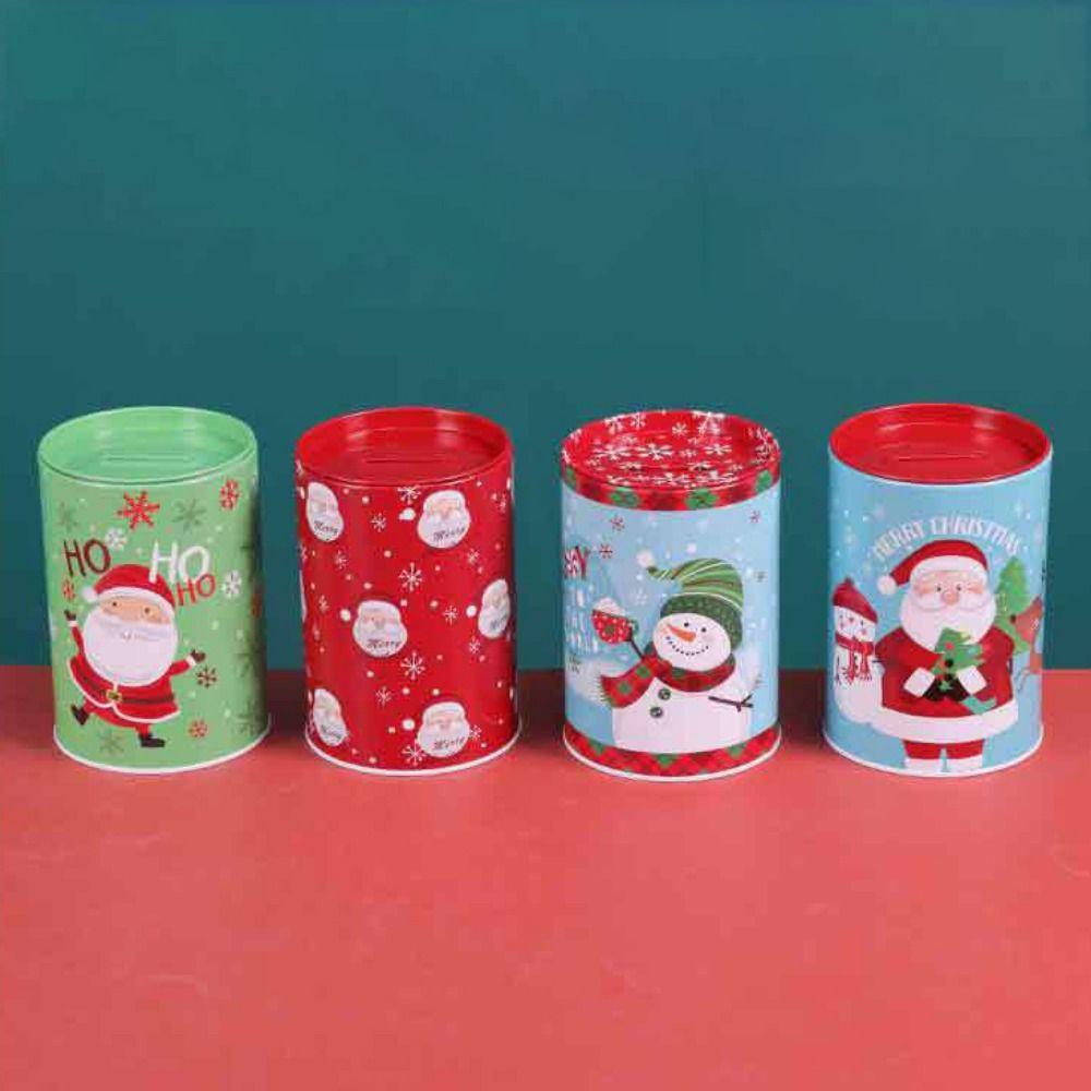 Weihnachtsmann Weihnachtsblechdose Schneemann Spardose Weihnachtsspartank Weihnachtsgeschenk