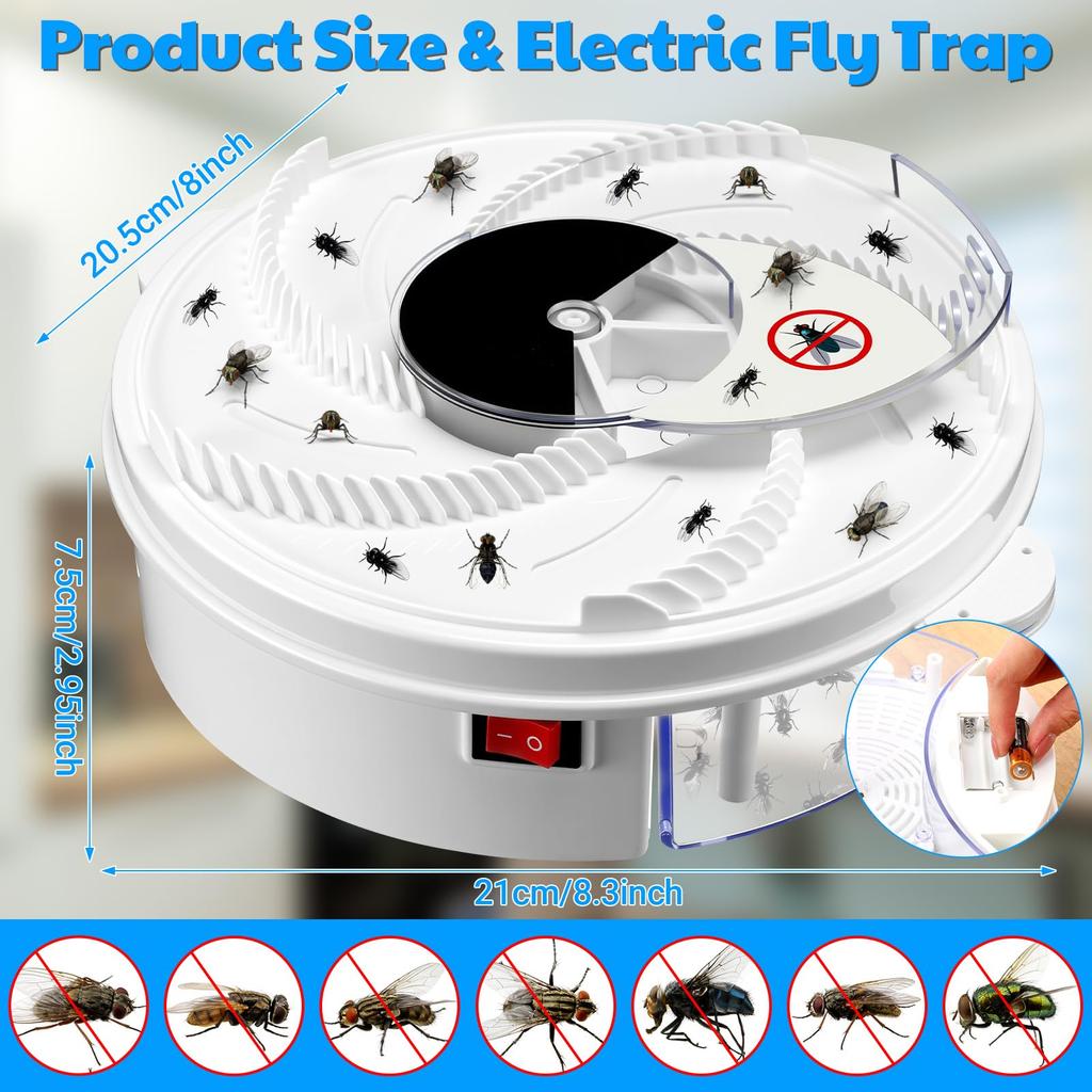 USB Electric Fly Trap Fly Catcher Pest Device Gnat Flying Insect Trap Automatic Indoor Pest Traps
