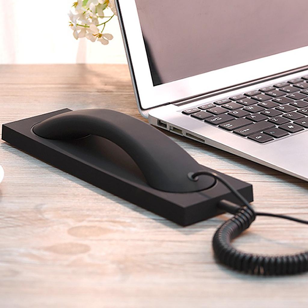 Retro Handset, Mobile Phone Receiver, Clear Sound Quality And Radiation , 3.5mm Microphone Speaker, Suitable For Mobile Phones And Smart Phones.