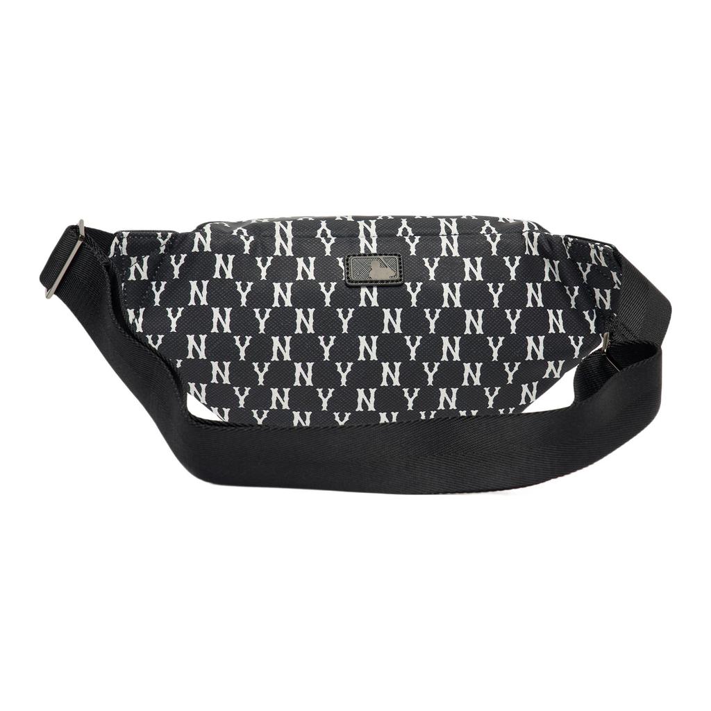 New MLB Monogram Collection Polyester Combo Bag One Shoulder Crossbody Fanny Pack Regular Unisex Black 3AHSM012N-50BKS