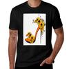 Tancon Decorated With Sunflowers Tshirt Casual Streetwear Short Sleeve Tee