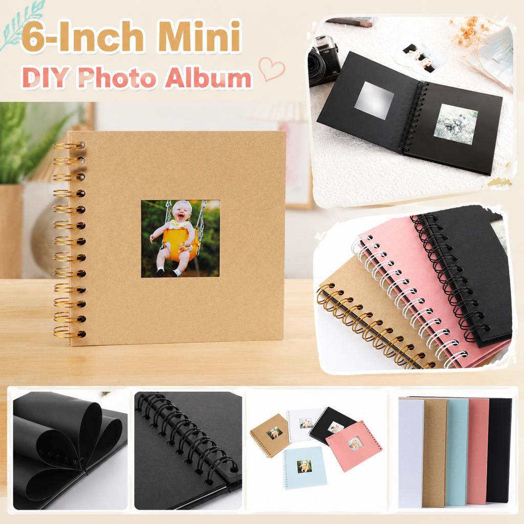 6 Inch Photo Album for DIY Memory Keeping Scrapbook Travel Journal