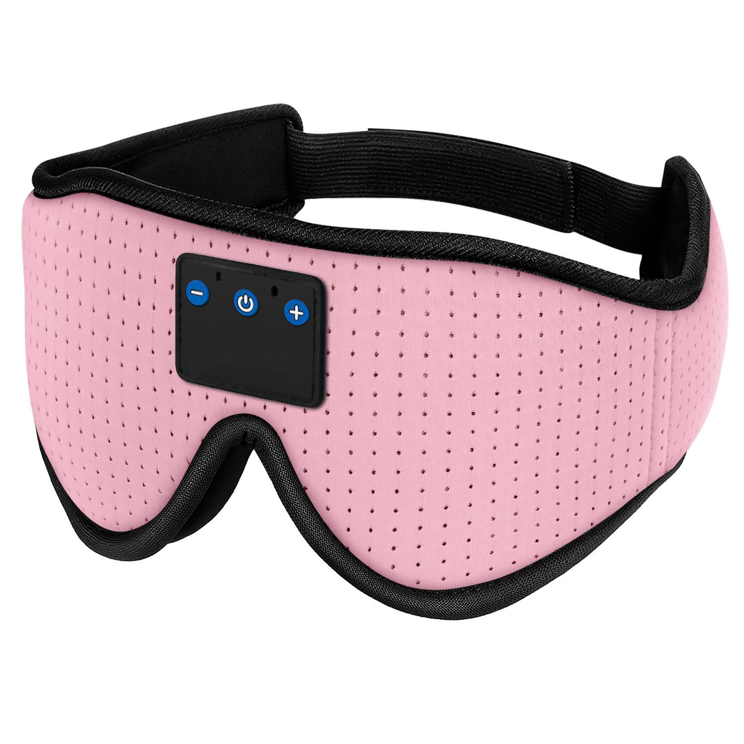 3D Bluetooth 5.4 Smart Sleep Mask with Music, Ice Cool Breathable, Light-Blocking Headphones розовый