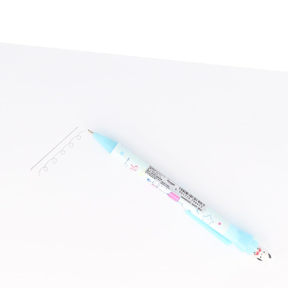 Articole de papetărie Personaj Sanrio Creion mecanic cu dom S4485050 Sun-Star Mascotă, Stilou cu mecanism de răsucire, Pochacco,