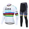 Mens Cycling Jersey Shorts Set Breathable Quick-Dry Elastic Pro Team Style Riding Gear