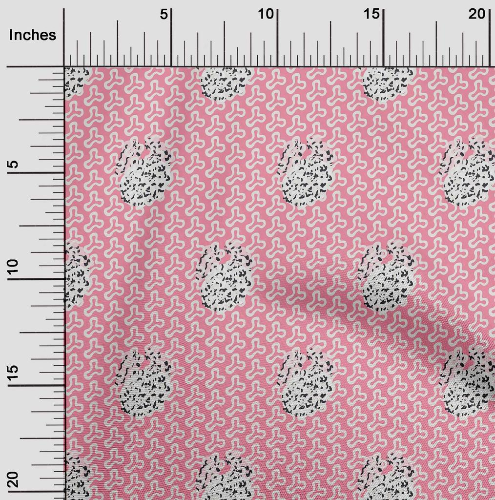 oneOone Cotton Flex Mustard Yellow Fabric Abstract Block Dress Material Fabric Print Fabric By The Yard 40 Inch