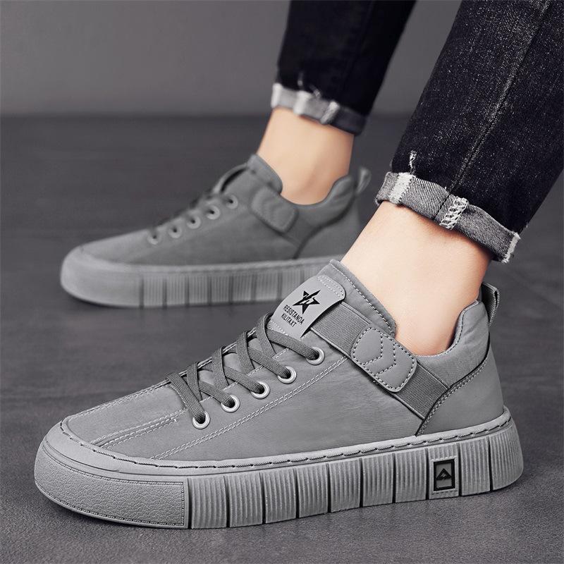 

Мужская обувь весна дышащая 2025 новая спортивная и повседневная обувь на платформе, рабочая, с мягкой подошвой, модная обувь 44