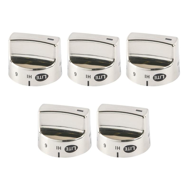 5Pcs Modern Gas Range Knob Replacement for 1062940 AH979119 EA979119 PS979119 79075403501 Gas Stove Accessories
