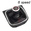 New OE Style High Quality 5 6 Speed Manual Gear Shift Knob With Boot Cover Complete Set For VW Golf Jetta MK6 MK5 Rabbit Models