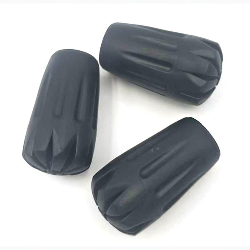 Gehstockspitzen Gummi 4 Stück Trekkingstockspitzen Ersatz - Gummifüße für Wanderstöcke, Gehstöcke