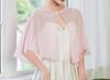 Women's Elegant Chiffon Evening Shawl - Short Cape Jacket for Weddings and Outdoor Events