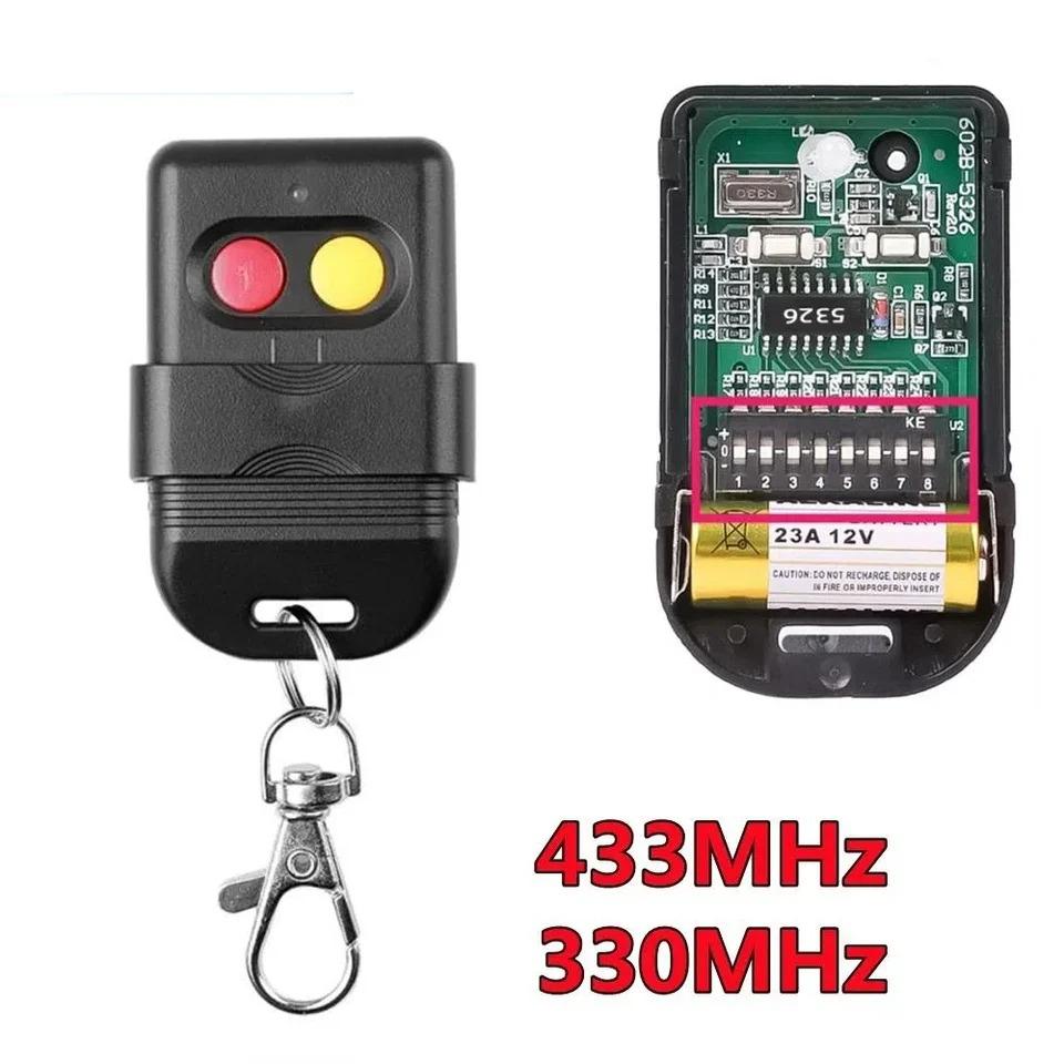 433MHz 330MHz  2 Keys RF Wireless Remote Control 8 Dip Switch Auto Gate For Gate Garage Door Opener Universal Remote Control