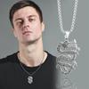 Chinese Dragon Necklace Male Trendy Retro Hip Hop Hiphop Personality Street Student Couple Pendant Jewelry
