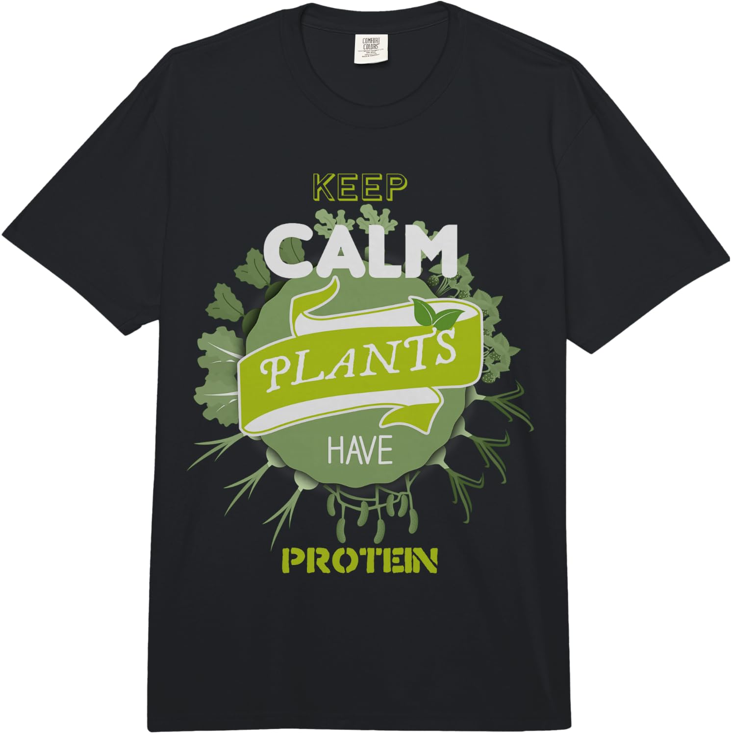 Stay Calm Plants Funny Gift Fun Comfort Colors Adult Heavyweight Unisex T-Shirt L