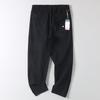 Export Export Daily Order Tail Goods Spring & Fall Pure Color Washed Full Cotton Casual Pants Men Fashion All-Matching Straight-Leg Trousers