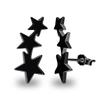 Fashion Silver Color Star Stud Earrings For Girls Women Stainless Steel Pentagram Stars Earrings