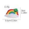1pc Rainbow Small Grab Clip, Sweet Temperament Hair Clip, Half Tied Hair, Ponytail Clip, Small Shark Clip Hair Accessory