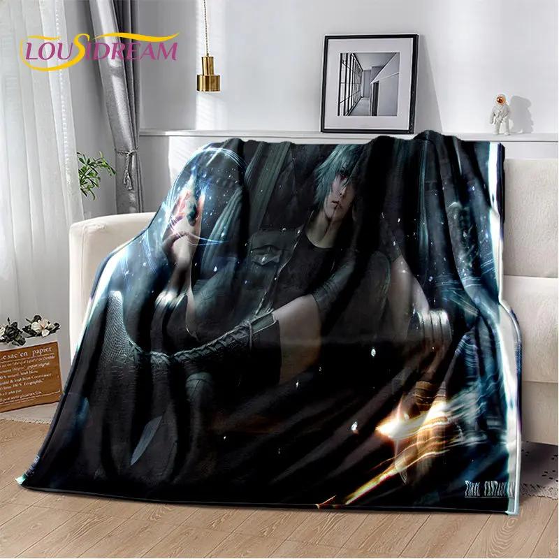 Final Fantasy Series Games Gamer Weiche Plüschdecke, Flanelldecke, Überwurfdecke für Wohnzimmer, Schlafzimmer, Bett, Sofa, Picknick-Abdeckung