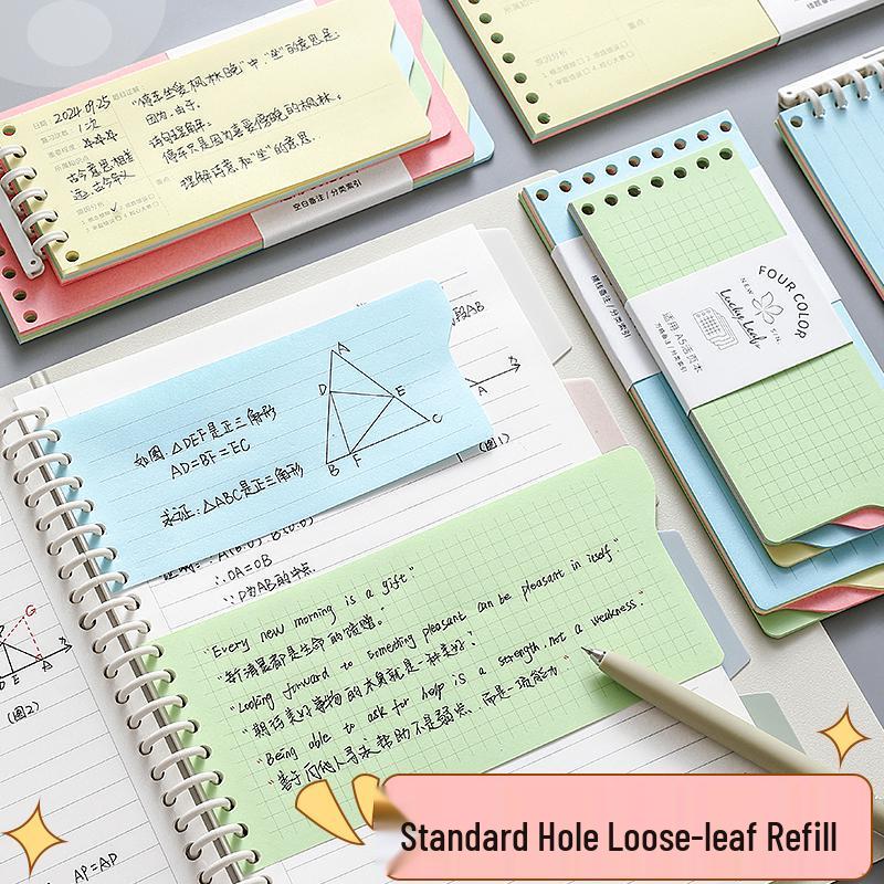 Verdickertes Notizbuch mit losem Blatt und Mini-Abtrenn-Binder - B5 Liniert Gitter Notizbuch