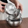 ZISIZ Korean Stainless Steel Anti-Scald Double-Layer Bowl