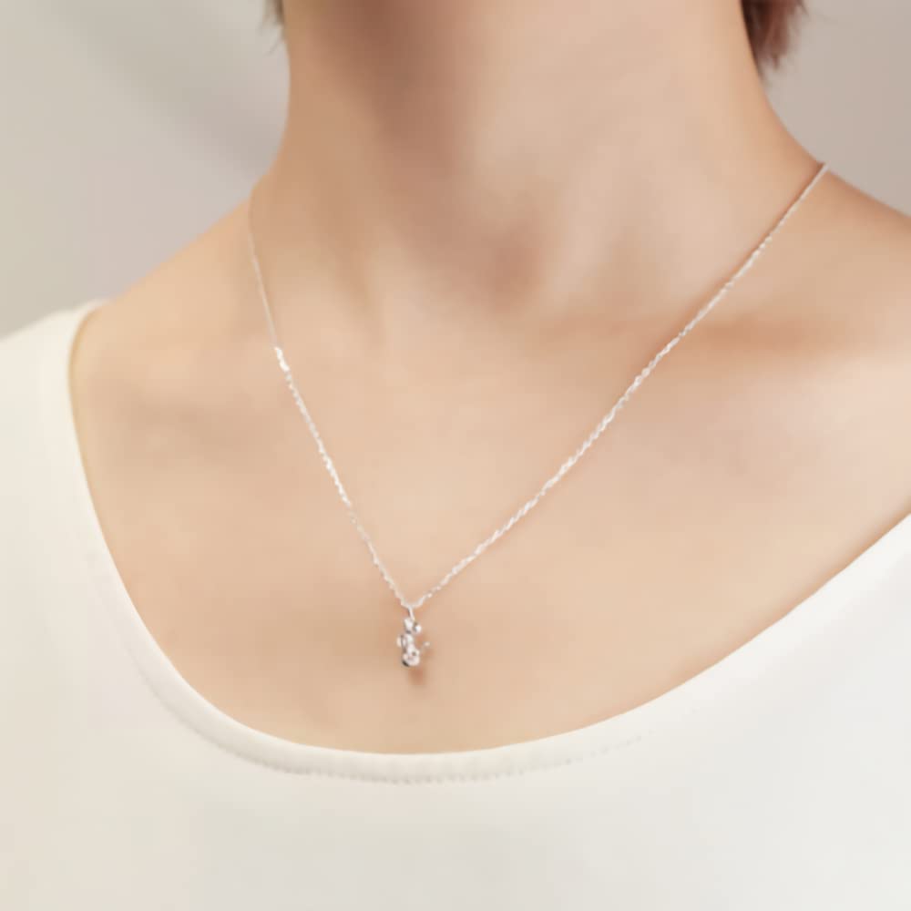 Mew Gift [U-Treasure] Pokémon Necklace, Silver, Unisex, Men's & Women's, Accessory, Jewelry,