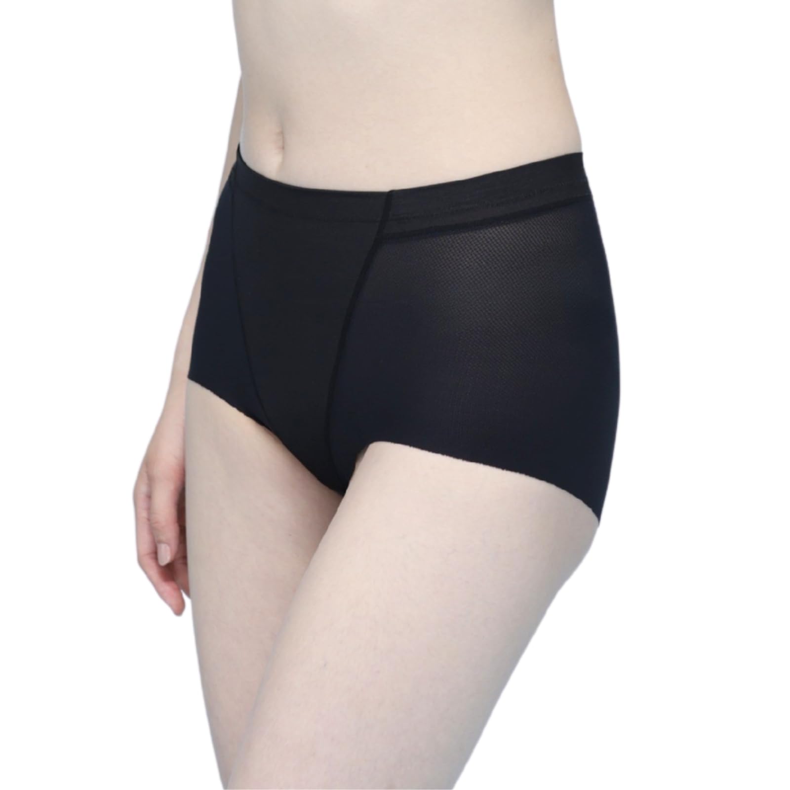 

Lucien Шорты-корсет из сетки и женские трусики размера L, влагоотводящие, быстросохнущие, черные, чёрный