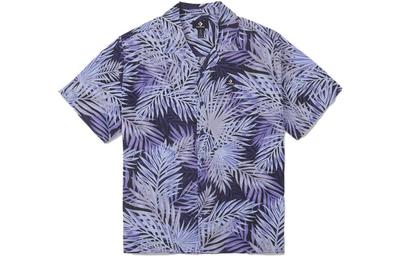 Plant Print Resort Shirt Men's Blue 10023277-A02