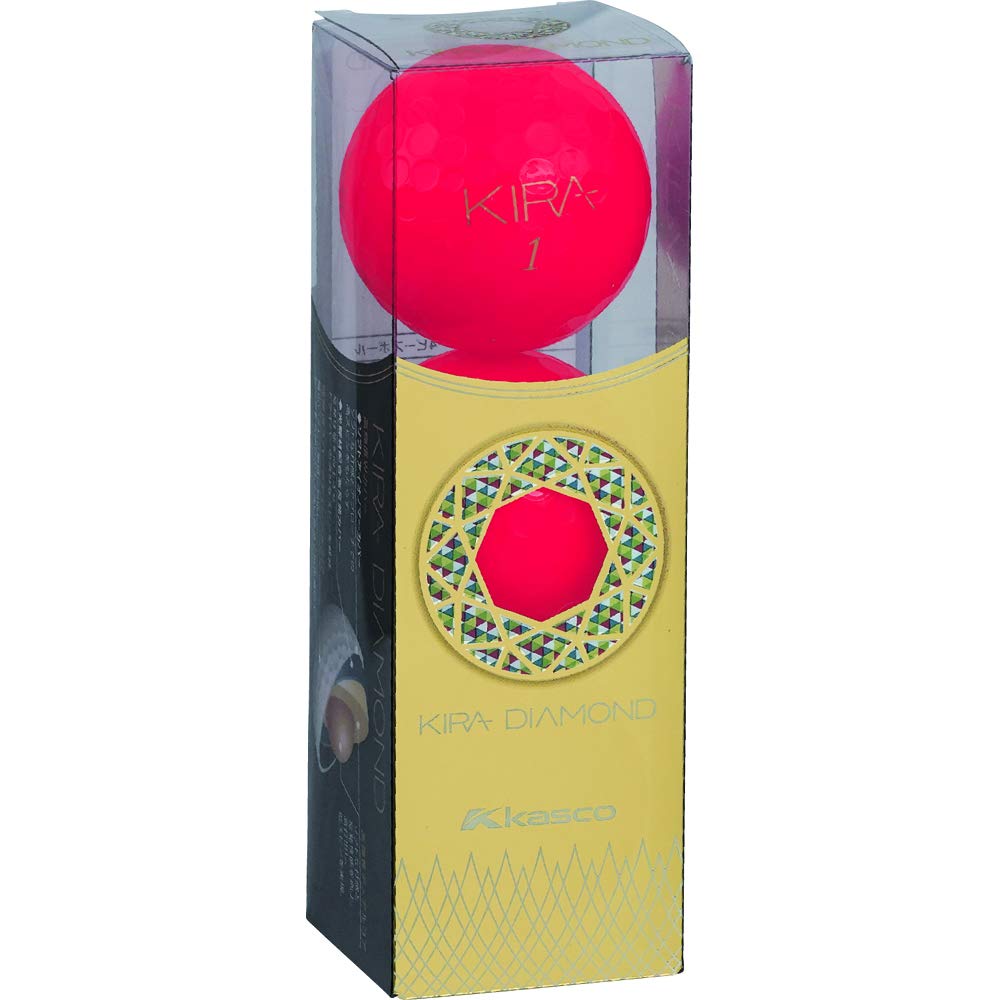 KASCO Golfbälle Kira Diamond, Rot, Dutzend KIRA DIAMOND