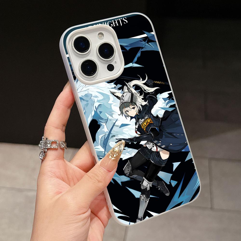 

Arknights Grani Jelly Double layer White Mobile Phone Case for iPhone 17 16 15 14 13 12 11 Air Pro Max Plus Protective iPhone 14