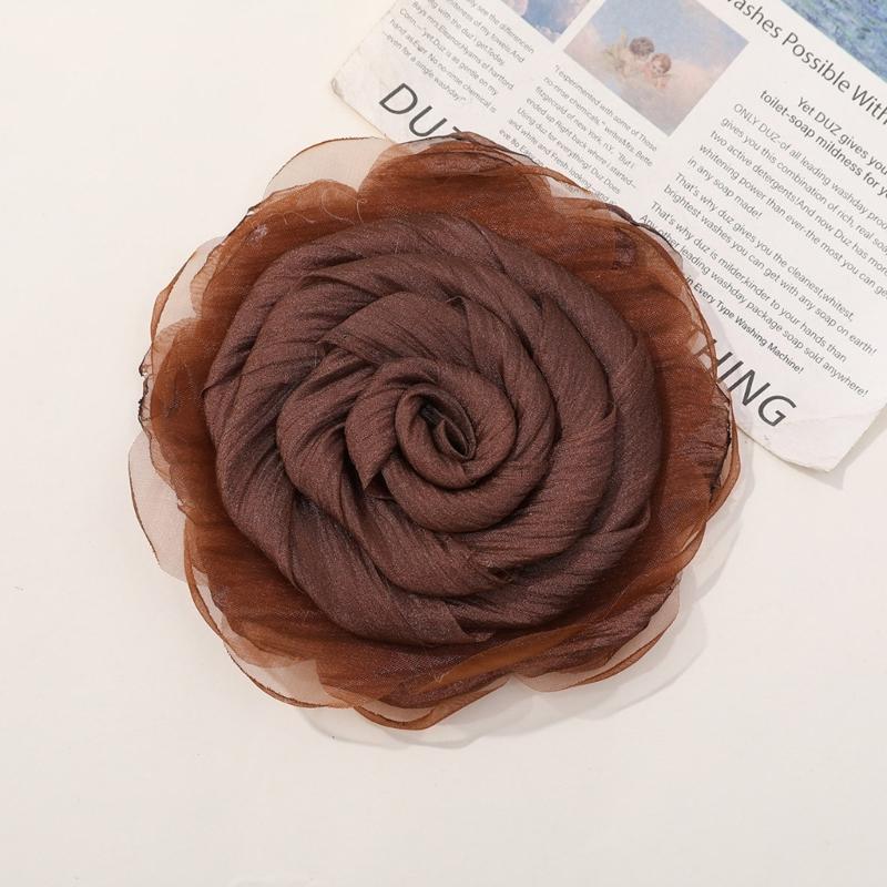 Elegant Flower Brooch Hair Clip Flower Hairpin Stylish Accessory Fashion Lapel Pin Headpieces Gift for Fashion Lover