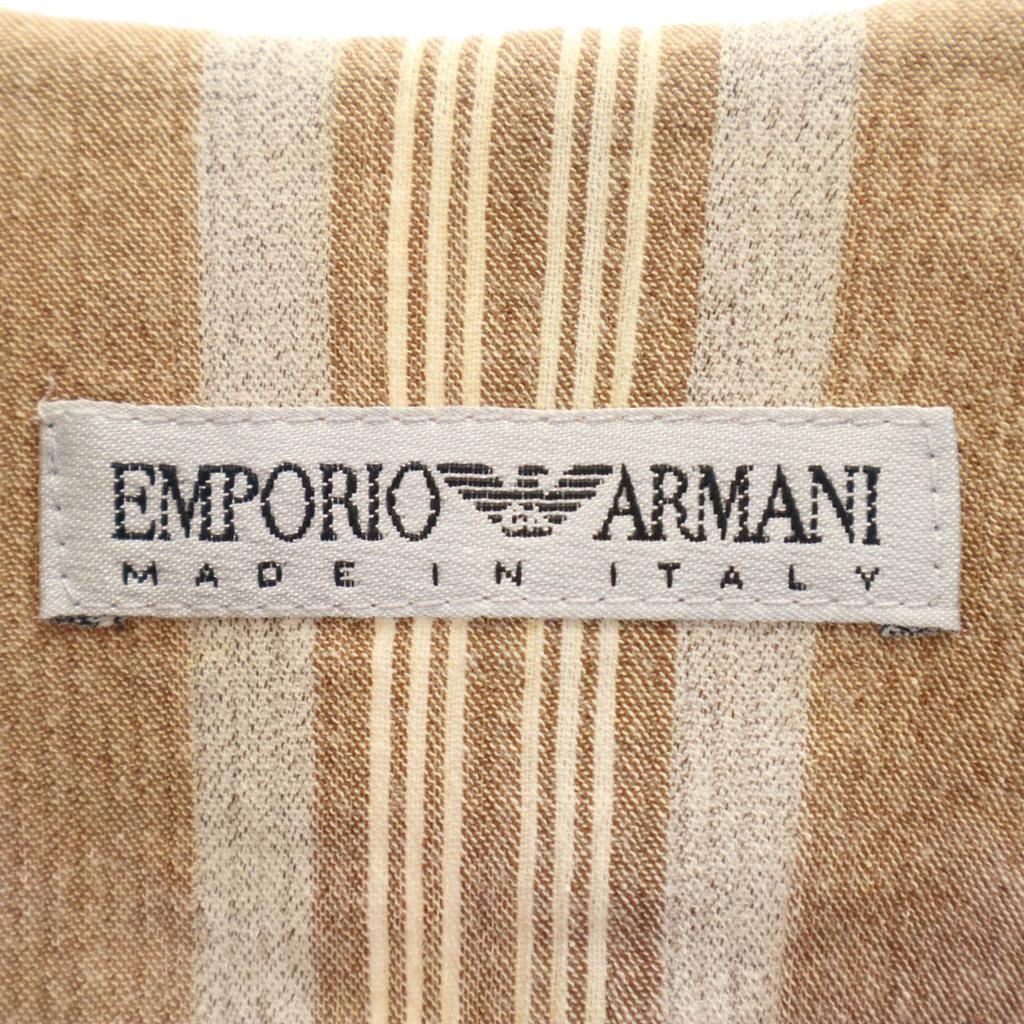 Emporio Armani 90er Jahre Made in Italy Alte Gestreifte Baumwolljacke 38 Damen Gebraucht