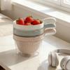 Plastic Double Drain Basket with Handle Detachable Fruit Washing Basket  Household