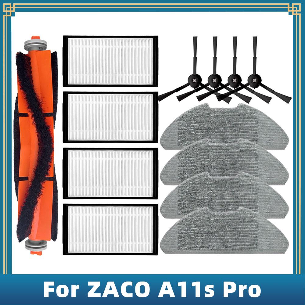 

Replacement For ZACO A11s Pro Spare Parts Accessories Main Side Brush Hepa Filter Mop Rag Cloth