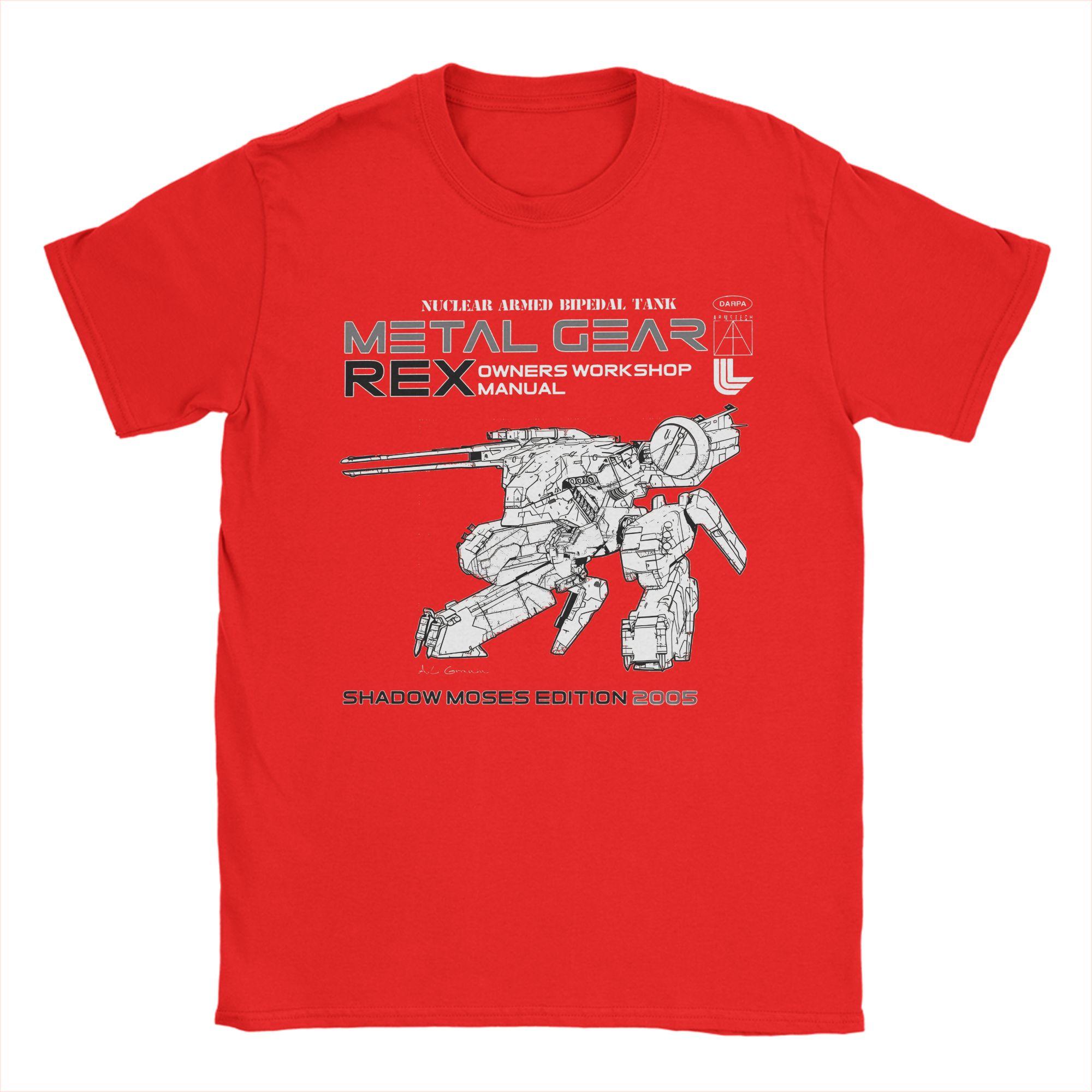 

Casual T Shirt Beach Metal Gear Rex Manual Novelty TShirts 100 Cotton Tshirt for Men Y2K Fun Wholesale Short Sleeve Tees S