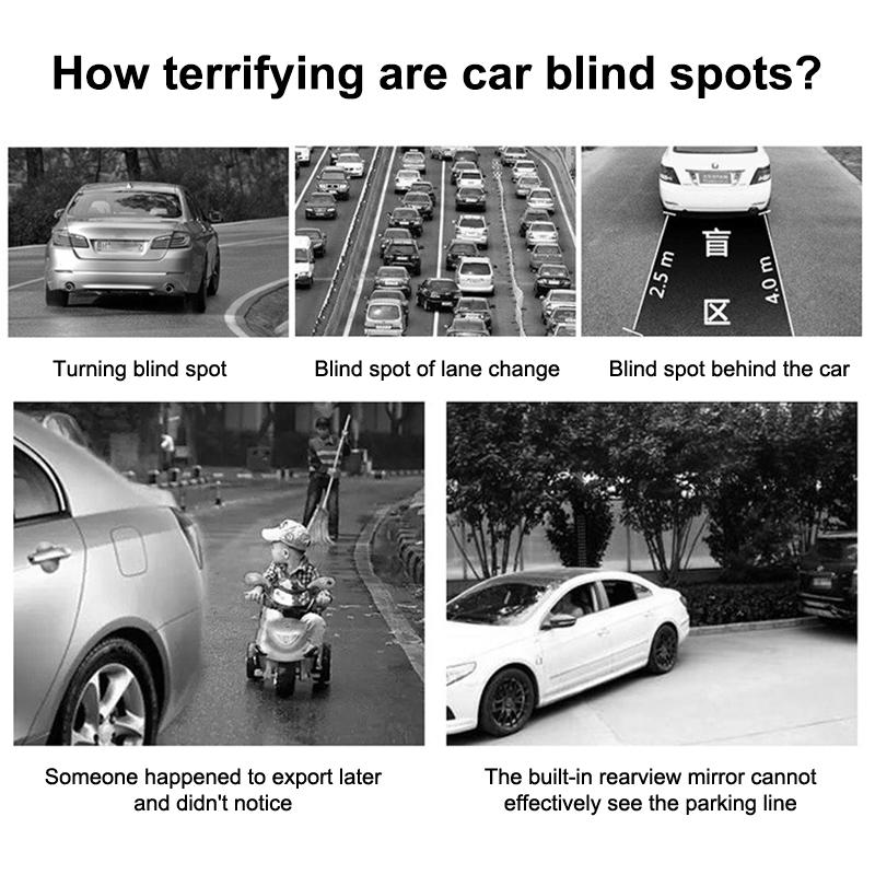 Car Blind Spot Mirror Adjustable Convex Rearview Mirror Wide Angle Mirror For Safety Parking Car Mirror