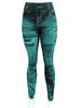 Leggings modelatoare fără cusături cu talie înaltă, aspect fals denim, pentru femei