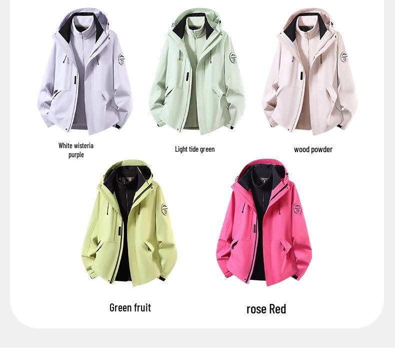 Wysokiej jakości wiatroszczelny, wodoodporny zestaw kurtek szturmowych 3 w 1 dla par