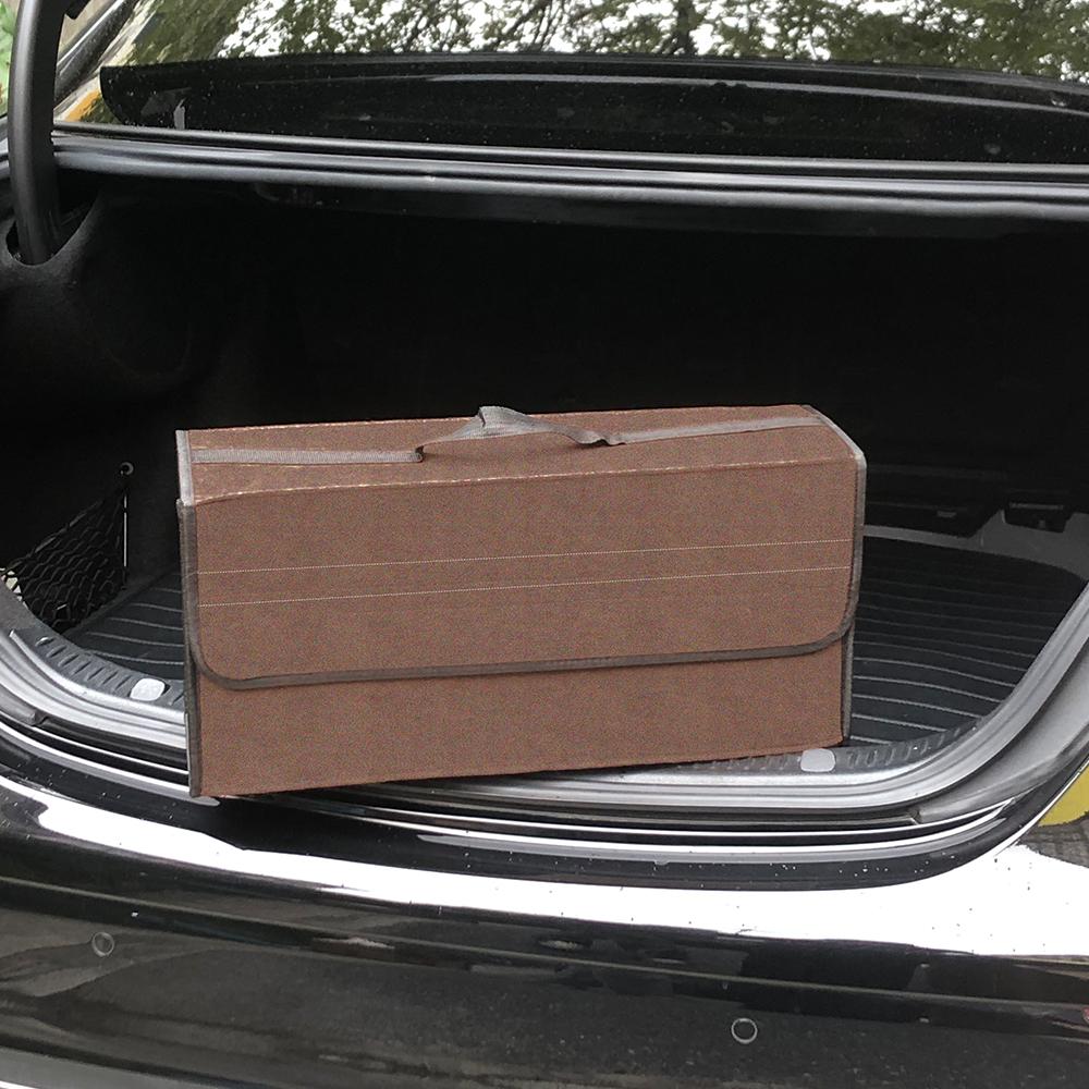 Large Anti-Slip Boot Storage Organizer Soft Felt Car Trunk Organizer with Compartments Tool Bag Accessory for Vehicle
