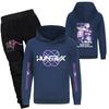 Children's Hooded Top And Pants Two-piece Tracksuit Set Long-sleeved Printed Sweatshirt Set