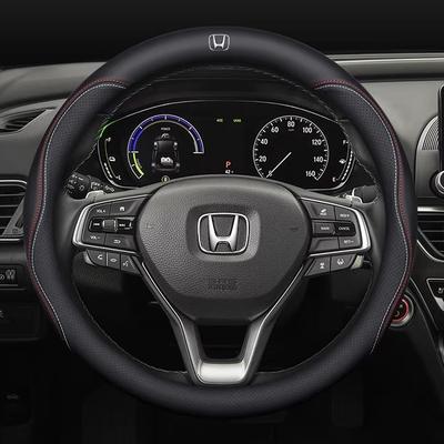 QiuFu Honda Steering Wheel Cover, Car Steering Wheel Cover, Genuine Leather, N-BOX CR-V Binzhi