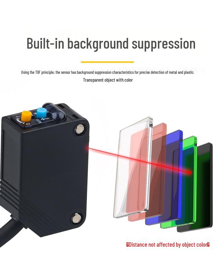 Adjustable TOF Laser Rangefinder and Long-Distance Detection Photoelectric Sensor Switch